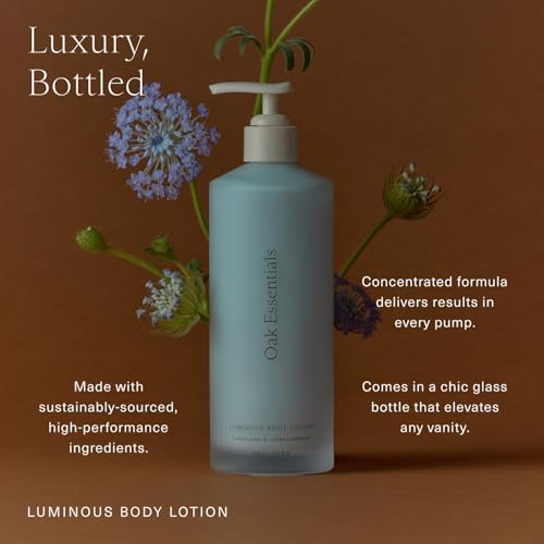 Oak Essentials Luminous Body Lotion | Hydrating Blue Tansy Body Lotion with Rose Oil, Turmeric, Shea Butter and Coconut Oil, 10.1 Fl Oz - Image 5