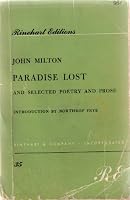 Paradise Lost and Selected Poetry and Prose B000E1A8BQ Book Cover
