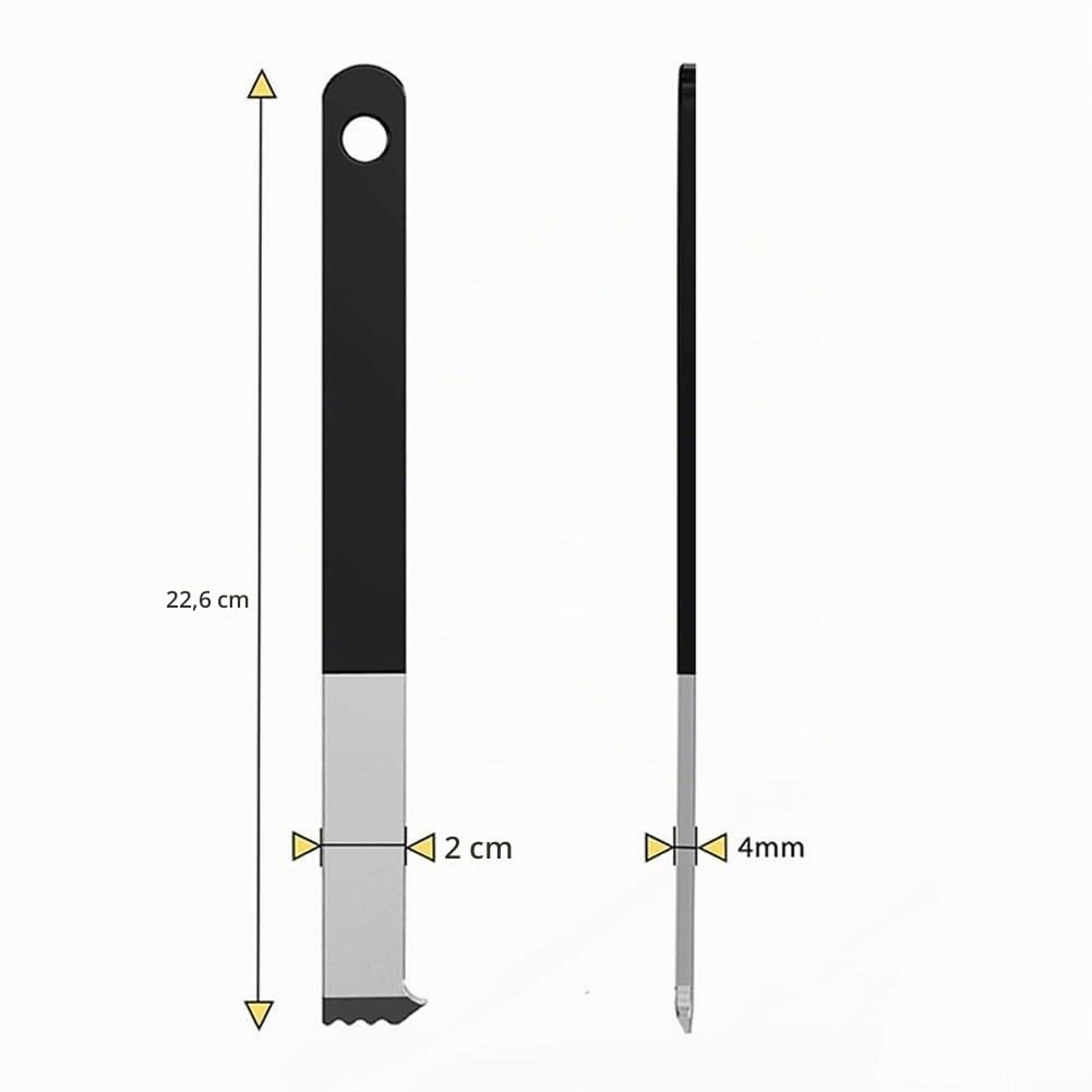 Werkzeug zum Entfernen von Pflastersteinen für den Außenbereich, 2 Stück, mit Griffrillen-Design für einfache Handhabung