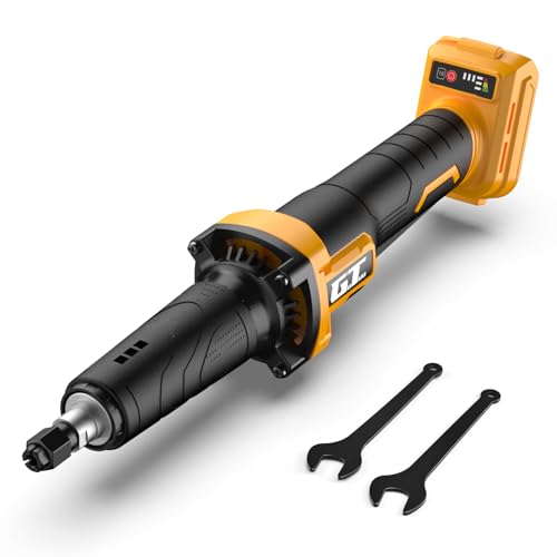 GOTUU Cordless Die Grinder for DEWALT 20V MAX Battery 1/4 Power Heavy-Duty Stright Grinder Tool with Safe Paddle Switch 25000RPM 3 Variable Speed Tool Only