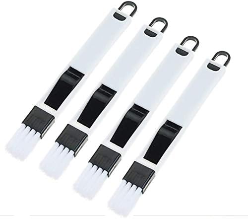 Small Cleaning Brush , 4 Pack, Window Gap Slot Cleaning Tool,Washing Brush for Easily Clean Keyboard and Blinds Door Sill Sliding Tracks Gap , 2 In 1 Multifunction Groove Cap