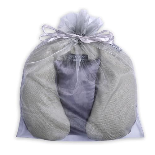 Image of TARA Spa Therapy Herbal-Ease Aromatherapy Pillow Gift Bag Set, Neck + Silk Eye Pillow, Slate Gray