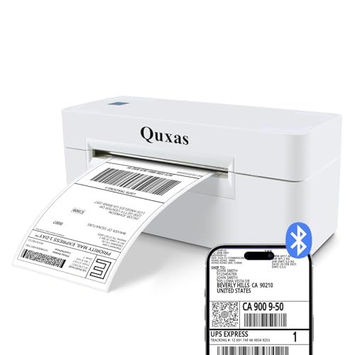 Image of Bluetooth Thermal 4x6 Label Printer - Inkless, Portable, Compatible with Android, iPhone, Windows - Multi-Platform Compatible - for Ebay, Amazon & More(JK-402A)