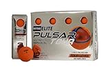 Nitro Elite Pulsar Tour-Level 3-Piece Urethane Matte Orange Golf Ball- 12 pk