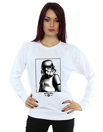 Absolute Cult Star Wars Women's Imperial Troops Sweatshirt White XX-Large