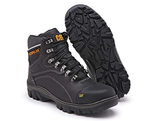 Bota Masculina Caterpillar Em Couro Lançamento Cor:Preto;Tamanho:40