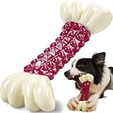 Rmolitty Dog Toys for Aggressive Chewers, Indestructible Chew Bone with Bacon Flavor for Large...