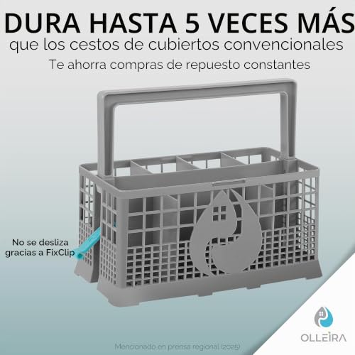 Cesta para cubiertos para lavavajillas estable y bandeja universal de hogar 2