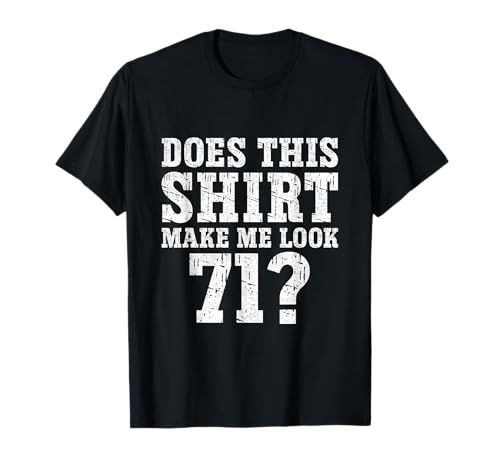 Vintage 71th Birthday Decorations 71 Year Old Gifts Men Tシャツ