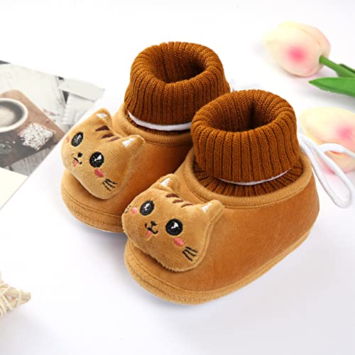 Sapatos infantis de inverno para bebês meninos e meninas meias planas sapatos corda elástica antider