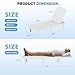 WACASA Outdoor Chaise Lounge Chairs Set of 2, Oversized Lounge Chairs with 5-Level Adjustable Backrest & Cup Holder, Resin Waterproof Pool Lounge Chair for Poolside, Patio, Beach, Yard, White