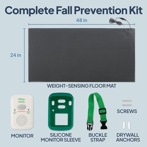 Image of Floor Mat Exit Alarm for Seniors Fall Prevention & Anti-Wandering - Economy System