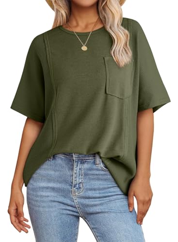 Acelitt Womens Oversized T Shirts Loose Fit...