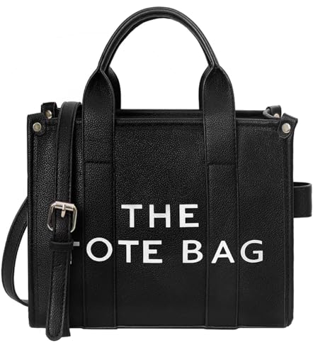 The Medium Tote Bag for Women and Men, Crossbody Stylish Leather Aesthetic Tote Bag Crossbody, Shoulder with Zipper for Women Work Travel