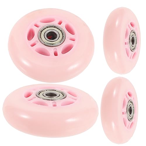 BESPORTBLE Roller Skate Wheel Set 4pcs 70mm Pu Wheel Replacement Wear-resistant for Boys and Girls Adults Skating
