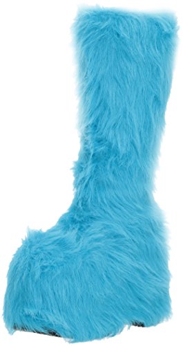 Ellie Shoes Women's 500-Fuzz Boot, Blue, 8 US/8 M US