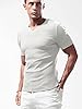 Lehmanlin Men's Slim Fit Athletic T-Shirt Polyester Casual Wear Soft Breathable Underwear White 2XL #1