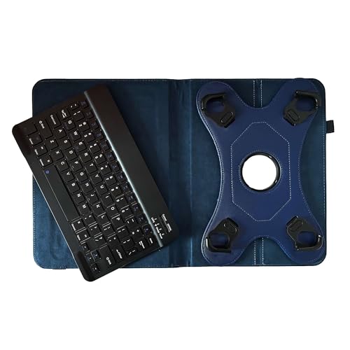 Housse tablette Coopers 10" Navitech étui clavier Bluetooth bleu pour bureau mobile - 3