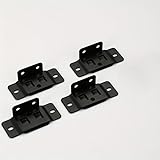 4 Sets Fixed Fasteners 2-in-1 Insertion Furniture Laminate L-Shaped 90-Degree Connectors Home Decoration DIY Tool Accessories (Black)