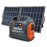 AIMTOM-155Wh-Portable-Power-Station-SPS-155-with-100W-Folding-Solar-Panel-ASP-100