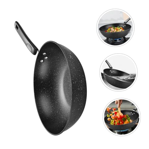 Wok tradicional con piedra Maifan antiadherente para cocina doméstica miniatura 6