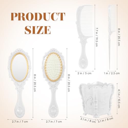 Set de 5 peines y cepillos para cabello miniatura 5