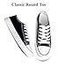 Canvas Shoes for Women Casual Low Top Sneakers, Womens Fashion Classic Lace Up Walking Shoes for Everyday Wear Black