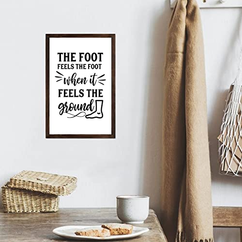 Cuadro de madera Yelolyio con frase espiritual para conectar con tu paz interior 2