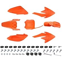 PRO BAT 7 PCs Plastic Fender Fairing Kit 110cc 125cc Pit Bike Coolster CRF70 70F CRF Orange
