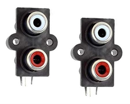 Erh India 2 Psc 2 RCA Socket Female Jointer Connector Jack 2 Pin for Audio/Video Equipment, Composite Video, Analog Audio etc. (B0C81TW28M) Amazon Price History, Amazon Price Tracker