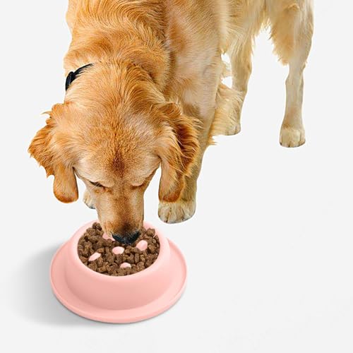 Poo4kark Cute Pet Langsame Fütterung von Hunden, Fressnapf, stoppt das Fressen von Welpen, Futternapf in Form eines Ti-Futternapfs, Katzennapf, Hundenapf, Fressnapf für Haustiere (17x4.5cm)