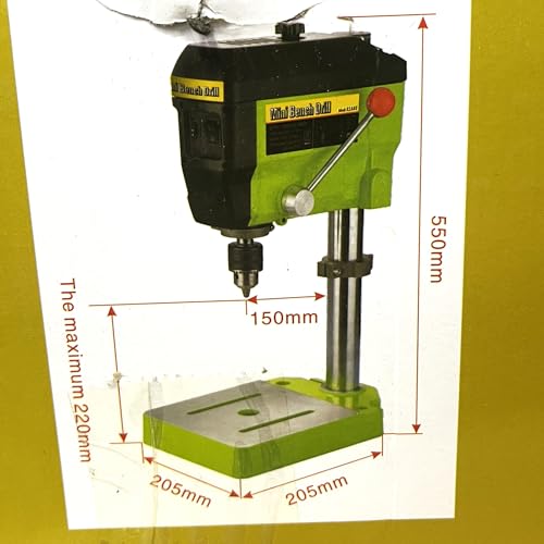 Image of ANM SALES BG-5168E 13mm 680 Watt Mini Bench Drill, Mini Compact Wood Drilling Machine Multipurpose Portable Drill Press Workbench for DIY Furniture