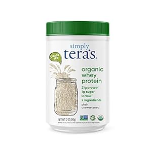 Simply tera’s Organic whey Protein Powder, Plain unsweetened