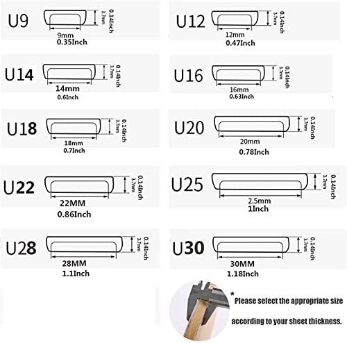 Bandas de bordes de chapa y protector de borde en forma de U de 22mm 5