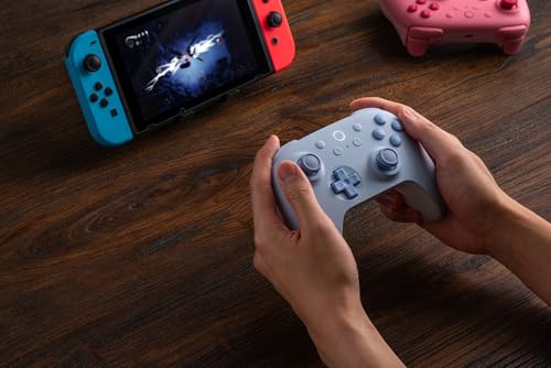 8BitDo Ultimate 2C Bluetooth Controller for Switch - Wireless, 6-Axis Motion, Vibration, D-Pad, and Hall Effect Joysticks (Blue)