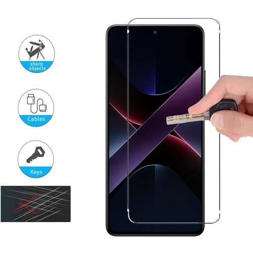 Film de protection d'écran Xiaomi Poco X7 Pro 5GPoco M7 Pro 5GRedmi Note 14 4G5G Verre trempé 9H Lot de 2 Anti UV - vue 4