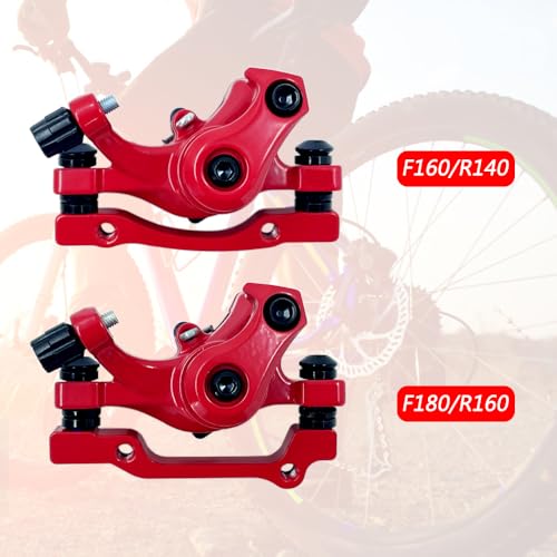 image for LOOEEL 1 Pair Bike Mechanical Disc Brake,Universal Front and Rear Mech