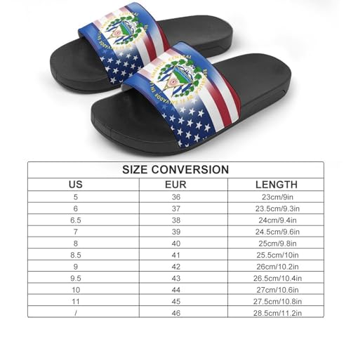 U.S. El Sal-vador Flag Non Slip Slides Sandals for Women Men Quick Drying Shower Shoes for Bathroom Pool Beach2