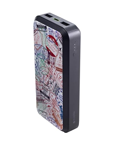 Mophie powerstation prime20 - Ultra-Compact Portable Power Bank with 20,000mAh Internal Battery, 18W USB-C PD Fast Charging, 3-Device Simultaneous Charging, Passports