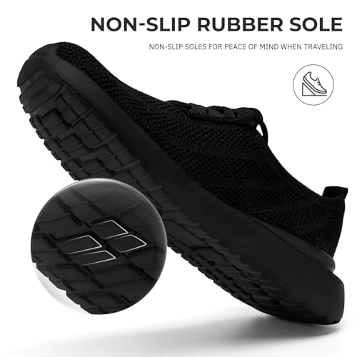 Womens Running Tennis Shoes Slip-On Gym Walking Shoes Breathable Mesh Workout Sneakers Jogging Shopping Work Daily Footwear4