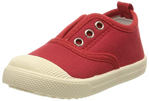 DEBAIJIA Zapatos, Plataforma Unisex niños, Rojo, 28.5 EU