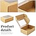 BadenBach 50 Pack Mini Rectangle Kraft Paper Boxes with Clear Windows,3.33