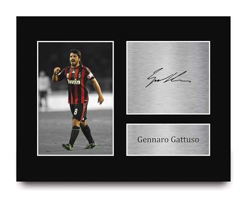 HWC Trading Gennaro Gattuso AC Milan Autograph Photo