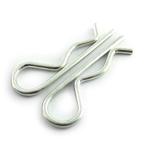 Lq Industrial 2 Pcs Stainless Steel R Clips Spring Retaining Wire Hair Pins Lynch Cotter M5X100 #TOP5