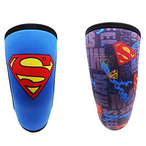 RUNTOP Knee Sleeves(1 PAIR) 7 mm Neoprene Knee Supports Pain Compression Brace Cap for Squats Cross Fitness Training WODS Weightlifting Powerlifting Knee Pads For Men Women Kids (L)