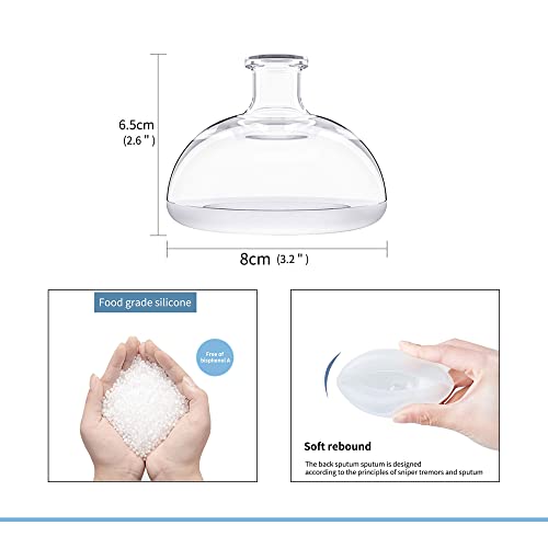 Fanwer Palm Chest Percussion Cup - Chest Physical Therapy Aids(CPT), Mucus Removal Device, Helps to Break up Mucus by Percussion and Postural Drainage, Professional Palm Sputum Remover