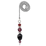 Westinghouse Lighting 7729400 Burgundy and Orange Beads Pull Chain, Chrome