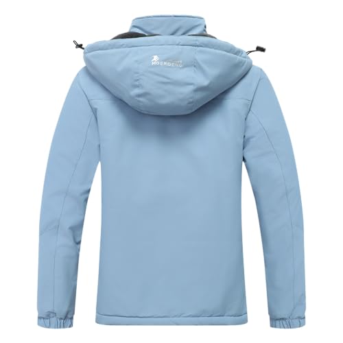 MOERDENG Women's Waterproof Ski Jacket Warm Winter Snow Coat Mountain Windbreaker Hooded Raincoat Jacket - Thumbnail 2