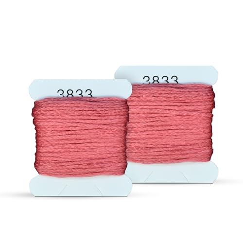 Image of Embroidery Floss Kit and Refills - Cotton Threads - DMC Color Coding for Cross Stitch, String Crafts, Friendship Bracelets