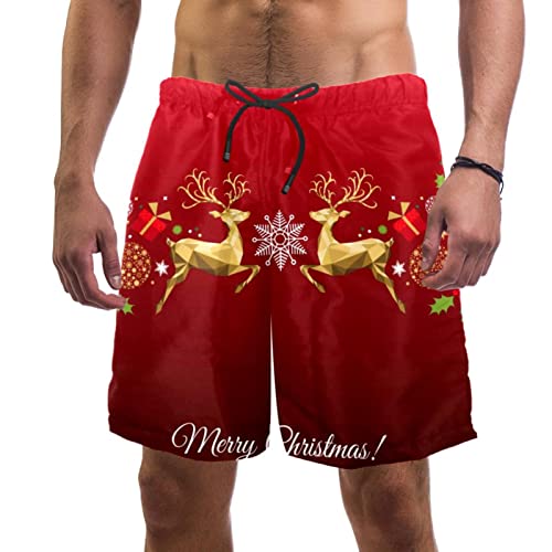 Maillots de bain pour hommes JDEZ à motif de Noël le cadeau idéal pour homme